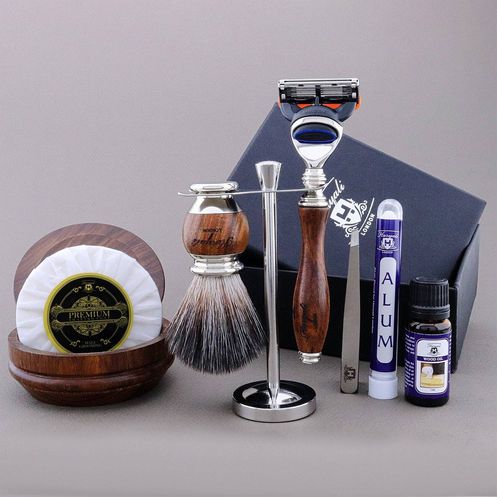 Haryali's Wooden Range Shaving Kit